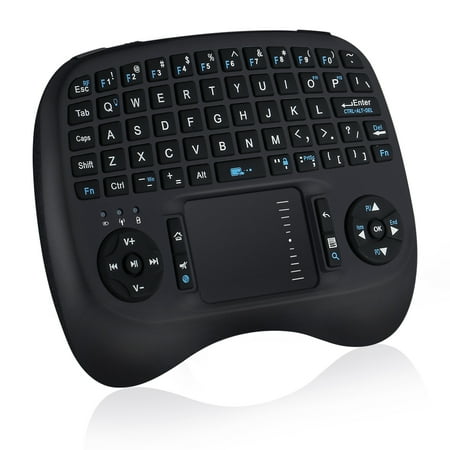IPazzport Backlit 2.4G Mini Wireless Keyboard Mouse Touchpad For Android Smart TV Box PC Raspberry