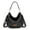 A-Black, variant on Wrangler Hobo Bags Large Crossbody Bags for Women Shoulder Purses with Striped Cotton Straps, Dark khaki