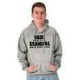 thumbnail image 3 of Dad Knows A lot Grandpa Everything Men's Big & Tall Graphic Hoodie Brisco Brands 4X, 3 of 5