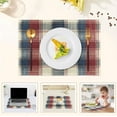 thumbnail image 5 of Multi Color Lines Reversible Placemat Non Slip Coffee Mat 18x12 Inch for Dining, Kitchen, Coffee, 5 of 9