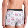 thumbnail image 3 of Goofa Heart Rabbit Printed Men's Boxer Briefs Underwear, Moisture-Wicking Underwear, Trunk,Soft and Breathable Cotton Underwear-Medium, 3 of 9