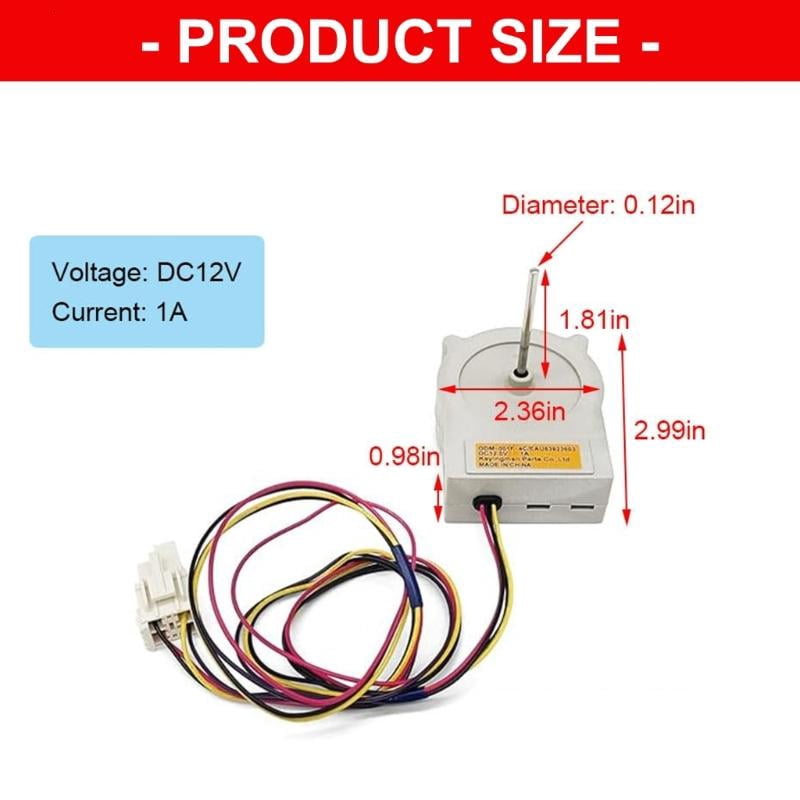 ANXPTIME Quiet Running Fridge Air Circulation Motor Heat Resistant Plastic Component