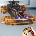 thumbnail image 3 of Bewildely Emocionante coche de carreras RC de alta velocidad para emocionantes aventuras y acrobacias. Kits de construcción modelo naranja Control remoto dual, 3 of 6