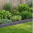 thumbnail image 6 of Tierra Verde 3.25"H x 48"L x 3.24"D Roman Stone Recycled Garden Border Kit, Grey, 2-Pack, 6 of 8