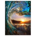 thumbnail image 2 of Design Art - Vagues Colorées de l'Océan Qui Tombent, 2 of 3