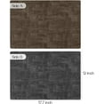 thumbnail image 2 of Reversible Vinyl Placemats Set of 4, Faux Leather 100% Waterproof Oil-Proof Wipeable Place Mats, Heat Resistant Dual Sided Table Mats for Kitchen/Dining/Party (Grey Brown, 12 x 18 Inch), 2 of 6
