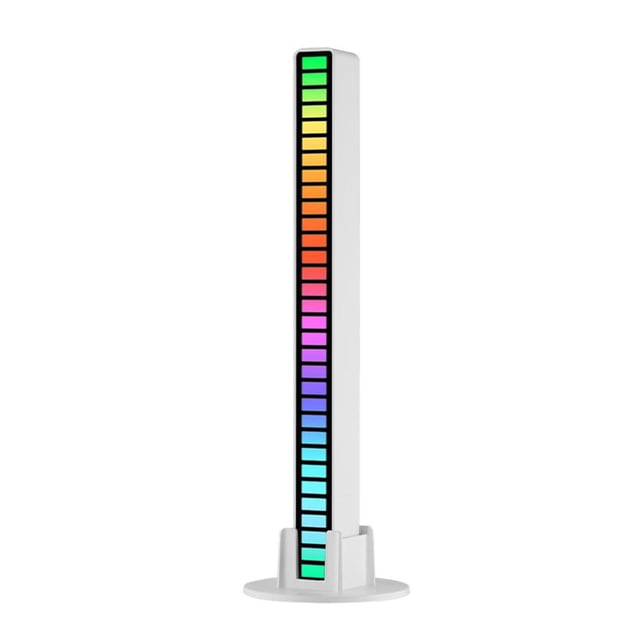 Lámpara De Mesa Lámparas de captación de control de sonido de música Rhythm Light RGB (carga D tipo C) blanco Likrtyny Para estrenar