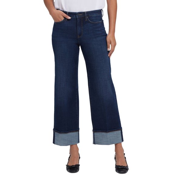 NYDJ womens Teresa Night Skies Wide Leg Jean, 16