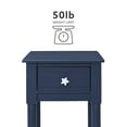 thumbnail image 5 of Linon Athalee Single Drawer Indoor Accent Side Table with Shelf, 29.5" Tall, Navy, 5 of 17