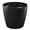 Black, variant on Lechuza USA 9" Glossy Gray Classico Round Planter with Water Reservoir