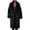 Black, variant on jsaierl Womens Winter Faux Fur Thick Coat Jackets Long Sleeve Luxury Lapel Coats Fleece Long Cardigan Outwear Jacket