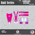 thumbnail image 2 of Kalair GFX Graphics Kit for Kawasaki KX250F (2013-2016) Rail Series, 2 of 5