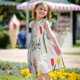 thumbnail image 5 of Fotbe Happy Easter Vestido de Dormir para Niñas de 3 a 10 Años, Mangas Cortas, Estilo Princesa, Pijama Camisón con Mangas Voladas-Small, 5 of 6
