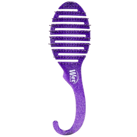 Wet Brush Hair Brush Shower Detangler Purple Glitter