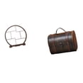 thumbnail image 1 of Siruishop Wooden Display Organizer Antique Storage Rack Vintage Decorative Shelf Treasure Chest for Home Office Cabinets Rings Jewelry Gift, 1 of 8