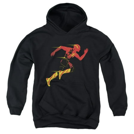 The Flash Movie Batman Supergirl Silhouette Youth Kids Boy/Girls Pull-Over Hoodie