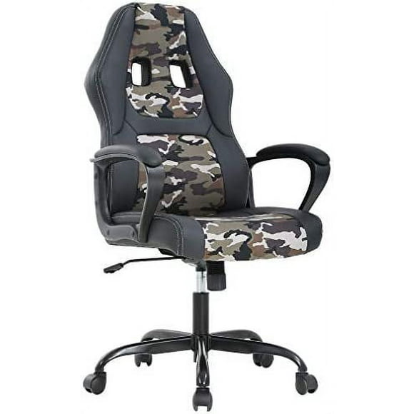 BestOffice High-Back Office & Gaming Chair, Swivel Computer Task Chair with Lumbar Support, Racing Style Design, Camo Fabric
