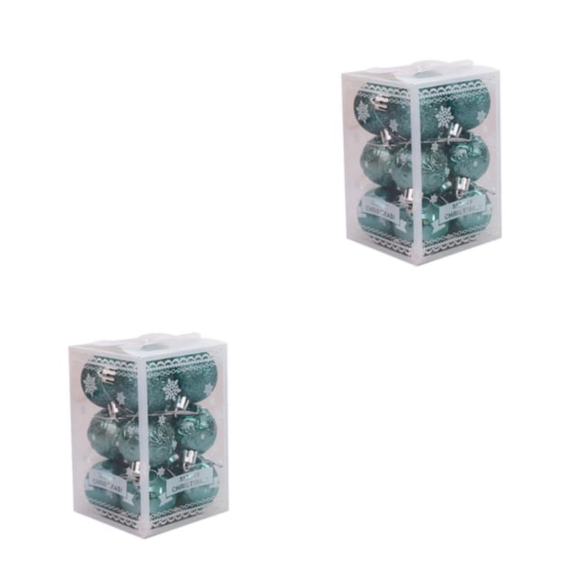 Wweixi 12pcs Glitter Baubles For Home Decor Wide Application And Easy To Ornaments Olive green 2Set