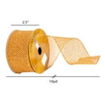 thumbnail image 3 of Vickerman 2.5" x 10 yd Gold Mesh Ribbon, 3 of 3