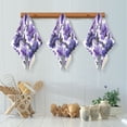 thumbnail image 5 of Purple Flowers Dish Cloths Dish Towels Cleaning Cloths Quick Drying Reusable 11" x 11" Set of 6, 5 of 9