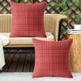 thumbnail image 5 of 2 Pack 18x18 Outdoor Waterproof Throw Pillow Covers Farmhouse Style, 5 of 5