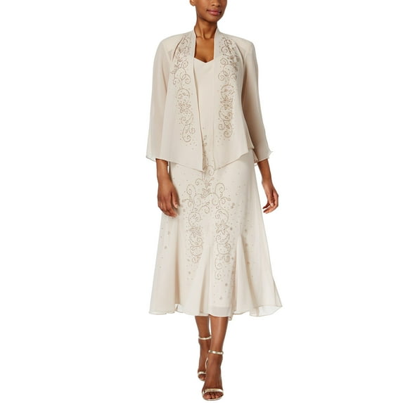 R&M Richards Women's Beaded Jacket Dress - Mother of the Bride Dresses