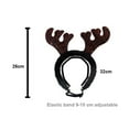 thumbnail image 5 of Visland Christmas Dog Headband Holiday Pet Reindeer Antlers Headband Elf Dog Headbands Pet Costume Accessories for Dog and Cat, 5 of 7