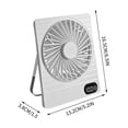 thumbnail image 2 of HOZVOMI Desktop Rechargeable Mini Fan Portable Silent Small Desk Fan Powerful Airflow for Office Dormitory Travel Use, 2 of 8