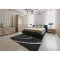 thumbnail image 5 of Ahgly Company Machine Washable Indoor Rectangle Transitional Night Black Area Rugs, 2' x 5', 5 of 7