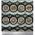 thumbnail image 1 of Soimoi Polyester Crepe Fabric Aboriginal Mosaic Print Sewing Fabric Yard 52 Inch Wide, 1 of 3