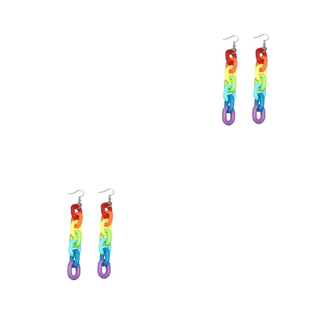 Sonducket 1 par de pendientes de estilo informal para mujer, pendiente de gota para senderismo y banquete, diseño Simple, joyería acrílica geométrica, Gancho para la oreja 2piezas Sonducket CBP298975