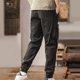 thumbnail image 4 of Pantalones largos para hombre, cintura elástica, transpirables, cómodos, suaves, informales, de playa, de poliéster, 4 of 4