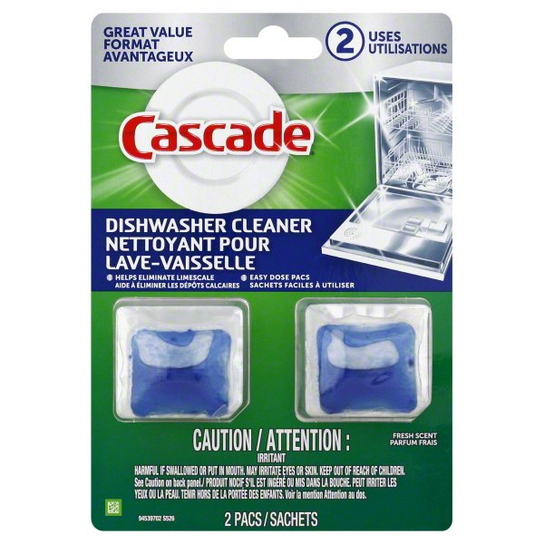 Cascade Dishwasher Cleaner Fresh Scent 2 Count