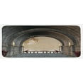 thumbnail image 1 of Gothic Kitchen Mat, Middle Age Balcony of Stone Castle with Candles Renaissance Inspired Vintage Design Print, Plush Decorative Kitchen Mat with Non Slip Backing, 47" X 19", Grey, by Ambesonne, 1 of 1