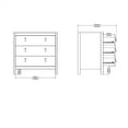 thumbnail image 6 of Madrid 3 Drawer Chest, Black Matte, 6 of 22