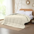 thumbnail image 2 of Modern Threads Reversible Ivory & Atmosphere All-Season Down Alternative Adult Bed Comforter, Queen, 2 of 19