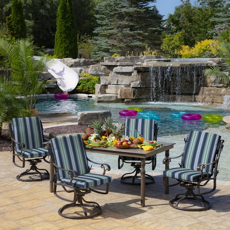 Arden Selections Outdoor Chair Cushion 16.5 x 18 Sapphire Aurora