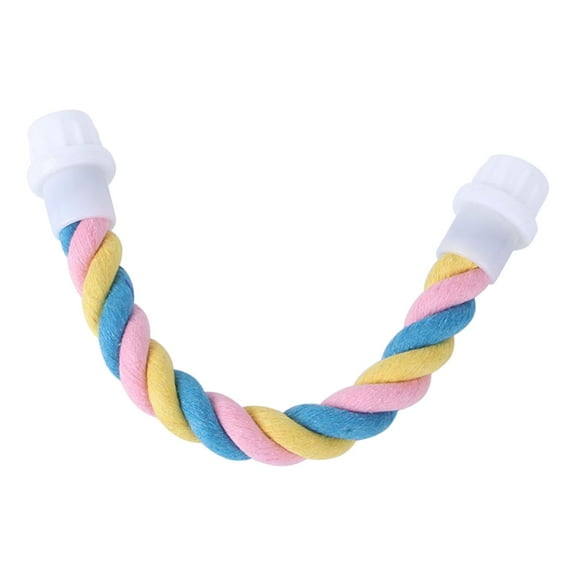 Bendable Bird Rope Perch Swing Perches Chew Perches Climbing Rope for Parrot Parakeets , 9.6inch Length
