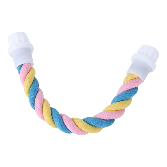 TISHITA Bird Rope Perch Swing Perches Climbing Rope for Parrot Budgie Parakeet Cockatoos 9.6inch Length
