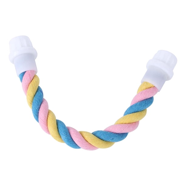 Perchas colgantes de cuerda de escalada flexible, perchas para masticar, perchas de cuerda para pájaros Longitud de 96 pulgadas