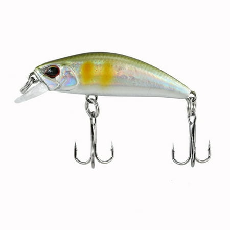 RONSHIN 38mm/3.2g Fishing Lure Full Swim Layer Sinking Minnow Bait Artificial Fake Baits With Treble Hooks