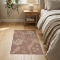 thumbnail image 3 of ODIKA 2'x3' Terracotta And Golden Orange Floral Washable Doormat Chic Botanical Design with Flowing Lines Non-Slip, Low Pile for Entryway, Kitchen, Laundry Room, 3 of 7