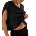 thumbnail image 3 of Aofany Womens Workout Tops Backless Short Sleeve Athletic Shirt Running Crop Top Gym Yoga Tee, 3 of 7