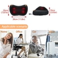 thumbnail image 5 of SHCKE Shiatsu Massage Pillow with Heat Neck Back Massager Back Pain Relief Kneading Massager Portable Massager for Shoulder Lumbar Calf Leg Foot Back - Ideal Gift for Mom and Dad, 5 of 6