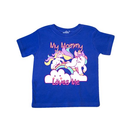 

Inktastic My Mommy Loves Me Unicorn Gift Toddler Boy or Toddler Girl T-Shirt