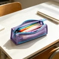 thumbnail image 4 of Large Capacity Student Pencil Case Compartment Stationery Storage Bag Macaron Color Stationery Pen Bag Multifunctional Storage Pencil Case, 4 of 6