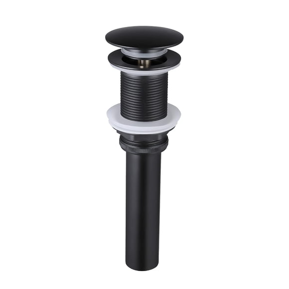 Desagüe para lavabo de baño KES S2008D-BK, negro mate, latón