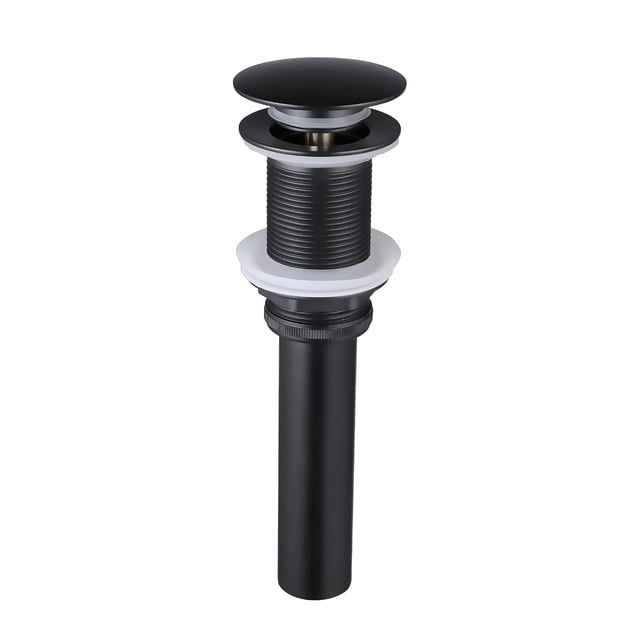 Desagüe para lavabo de baño KES S2008D-BK, negro mate, latón