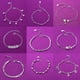 thumbnail image 2 of Pulsera de plata 925 original, accesorios de joyería de moda japonesa y coreana Gao Jiahui unisex, 2 of 2