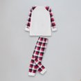 thumbnail image 3 of Vestido familiar para padres e hijos Cuello redondo Elk Impreso Pantalones largos blancos Traje Traje diario FLhrweasw Para estrenar, 3 of 9